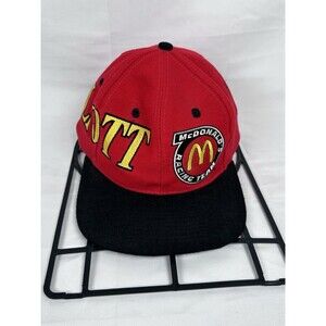 Vtg 90s Bill Elliott McDonald's Snapback Baseball Cap Hat NASCAR Red Kudzu